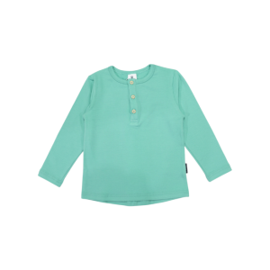 Korango - Essential Henley Tee: Green