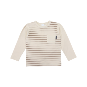 Korango - Striped Pocket Tee: Chestnut