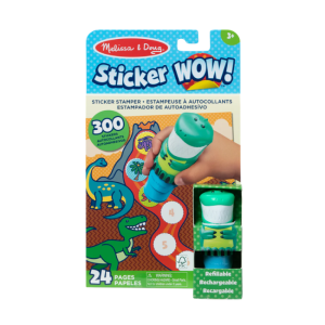 Melissa + Doug - Sticker WOW!™ Activity Pad + Sticker Stamper: Dinosaur