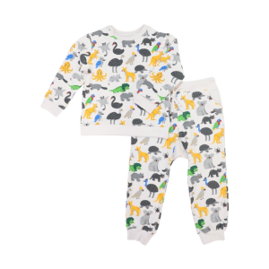 Korango - Australian Animals Pyjamas: Grey
