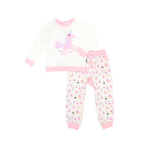 Korango - Dancing Unicorn Pyjamas: Cream