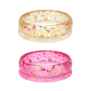 Pink Poppy - Bangles: Garden Rose Duo
