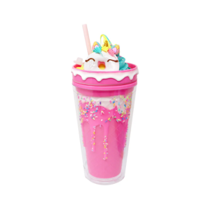 Pink Poppy - Drinking Cup: Unicorn Donut Pink