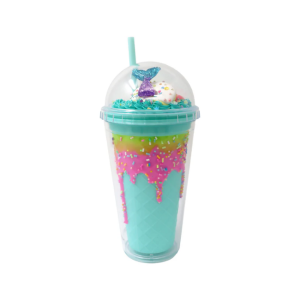Pink Poppy - Drinking Cup: Mermaid Blue