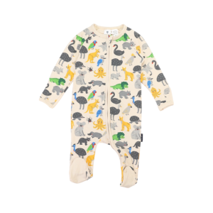 Korango - Australian Animal Zip Onesie: Beige