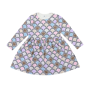 Korango - Arch Print Dress: Blue