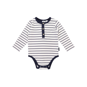 Korango - Striped Bodysuit: Navy