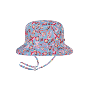 Millymook - Bucket Hat: Cordelia Blue/Pink