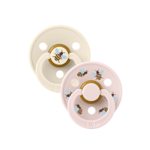 BIBS Dummies - 2 Pack Studio Colour: Bumblebee Ivory Petal Mix