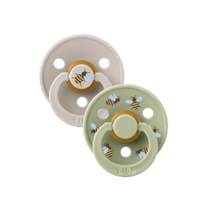 BIBS Dummies - 2 Pack Studio Colour: Bumblebee Mushroom Sage Mix
