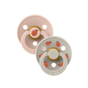 BIBS Dummies - 2 Pack Studio Colour: Ladybug Blush Sand Mix