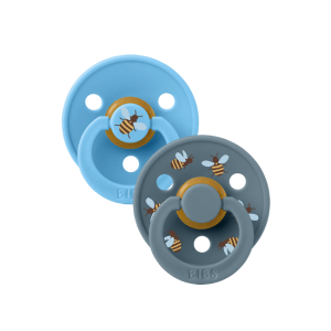 BIBS Dummies - 2 Pack Studio Colour: Bumblebee Breeze Petrol Mix