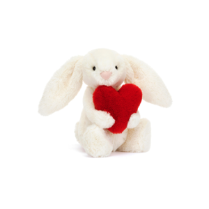 Jellycat - Little Bashful Bunny: Red Love Heart