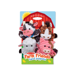 Melissa + Doug - 4 Pack Hand Puppets: Farm Friends