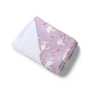 Snuggle Hunny - Organic Hooded Bath Towel: Swan Lake