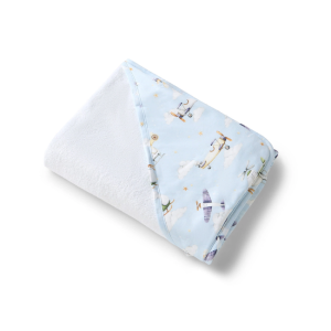 Snuggle Hunny - Organic Hooded Bath Towel: Taking Flight