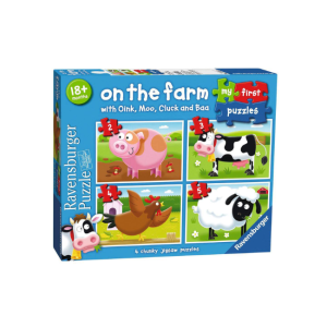 Ravensburger - My First Puzzles: On the Farm with Oink, Moo, Cluck, and Baa