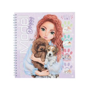 TOPModel - Colouring + Stick Book: Create Your Doggy