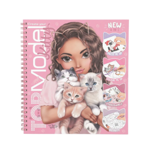 TOPModel - Colouring + Sticker Book: Create Your Kitty