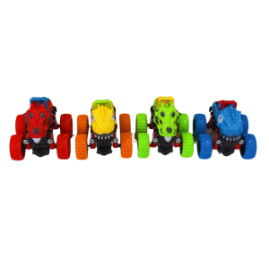 Vehicles – Die Cast Pull Back: Rotating Dinosaur Stunt Car
