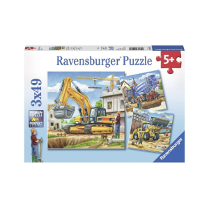 Ravensburger - 3x49 Piece Puzzle: Construction Vehicle