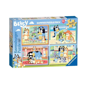 Ravensburger - 4x49 Piece Bumper Puzzle Pack: Bluey Gotta Be Done!