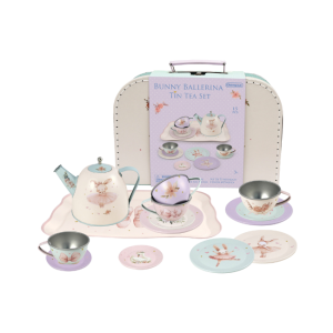 Champion - 15 Piece Tin Tea Set: Bunny Ballerina