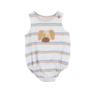 Fox + Finch - Wildlings: Stripe Dog Bodysuit