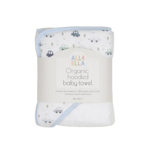 All4Ella - Baby Hooded Towel: Beep Beep