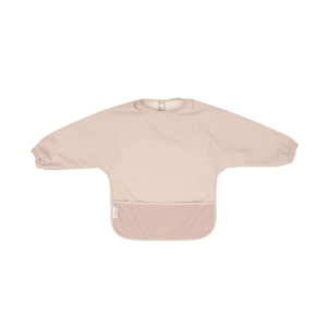 All4Ella - Recycled Long Sleeve Bib: Light Pink