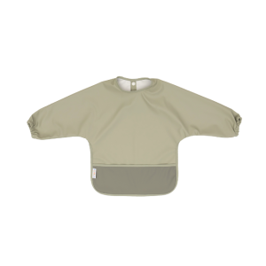 All4Ella - Recycled Long Sleeve Bib: Light Sage