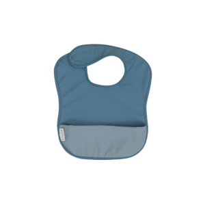 All4Ella - Recycled Pouch Bib: Blue