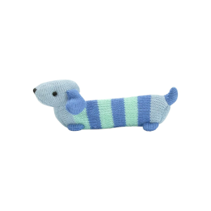 Annabel Trends - Knit Rattle: Dachshund Blue
