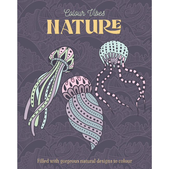 Colour Vibes - Adult Colouring Book - Nature 1