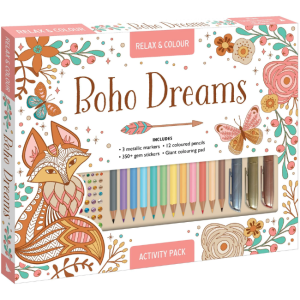 Colouring Kit - Relax + Colour: Boho Dreams