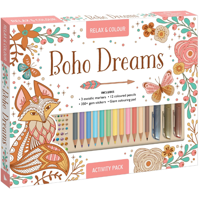Colouring Kit - Relax + Colour Boho Dreams