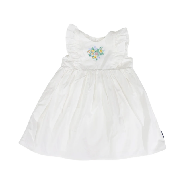 Korango – Cotton Lawn Frill Dress White Korango – Cotton Lawn Frill Dress White