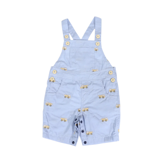 Korango – Embroidered Truck Chambray Overall_ Light Korango – Embroidered Truck Chambray Overall_ Light