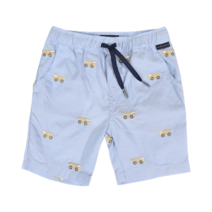 Korango - Embroidered Truck Chambray Short: Light