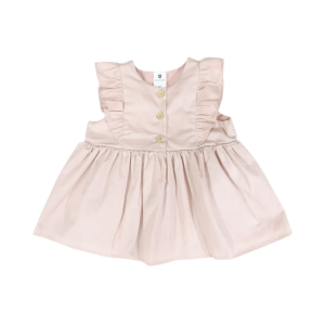 Korango - Frill Blouse: Dusty Pink