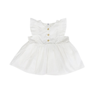 Korango - Frill Blouse: White