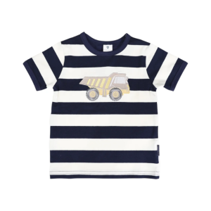 Korango - Truck Applique Tee: Stripe