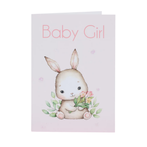 Lil's Cards - Greeting Card: Bunny Baby Girl