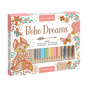 Colouring Kit - Relax + Colour: Boho Dreams