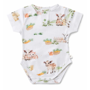 Snuggle Hunny - Organic Bodysuit: Farm