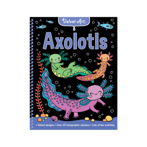 Colouring Book - Velvet Art: Axolotls
