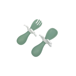 Annabel Trends - Flower Fork and Spoon Set: Sage