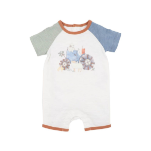 Bebe - Clayton: Farm Scene Short Sleeve Romper