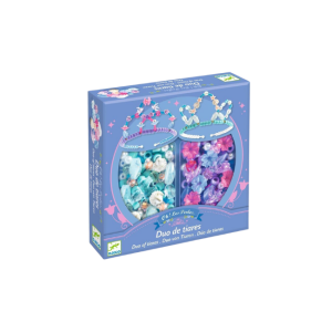 Djeco - Duo of Tiaras Bead Kit: Blue + Purple
