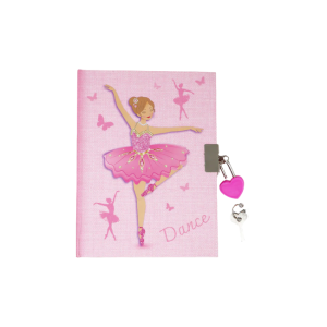 Pink Poppy - Candy Scented Lockable Diary: Bejewelled Ballerina
